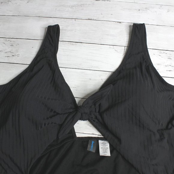 Decree Swimwear Women's One Piece Swimsuit Plus Size 3X Black - Picture 4 of 6